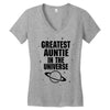 Greatest Auntie In The Universe Women's V-Neck T-Shirt