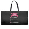technician's wife Weekender Totes