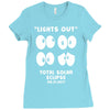Lights Out, Total Solar Eclipse 08.21.2017 Ladies Fitted T-Shirt
