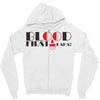 blood first Zipper Hoodie