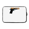 black gold gun pullover Laptop sleeve