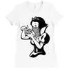 snow white Ladies Fitted T-Shirt