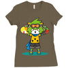 rufu the skaterwolf Ladies Fitted T-Shirt