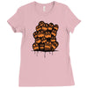 halloween ghost Ladies Fitted T-Shirt