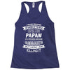 Super Cool Papaw Of A Freaking Awesome Granddaughter Racerback Tank