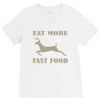 eat more fast food V-Neck Tee