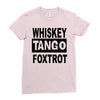 whiskey tango foxtrot Ladies Fitted T-Shirt