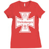 vw volkswagen iron cross Ladies Fitted T-Shirt