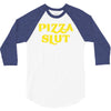pizza slut funny diet gym workout new 3/4 Sleeve Shirt