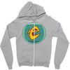angry goldfish cartoon Zipper Hoodie