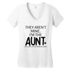 the cool fun and favorite aunt Women's V-Neck T-Shirt