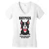 batpigs! Women's V-Neck T-Shirt