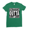 straight outta loot lake Ladies Fitted T-Shirt