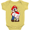 mario licking toad Baby Bodysuit
