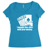 bought this shirt with your money poker Women's Triblend Scoop T-shirt