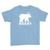 new bear deer beer funny Youth Tee