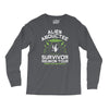 alien abductee survivor tour ufo nerd geek comic funny Long Sleeve Shirts