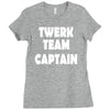 twerk team captain   funny Ladies Fitted T-Shirt