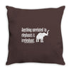 anything unrelated to elephants is irrelephant Throw Pillow
