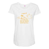 star bars Maternity Scoop Neck T-shirt