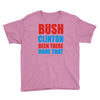 bush clinton large Youth Tee