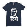nope Ladies Fitted T-Shirt