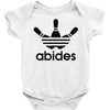 the dude abides Baby Onesie