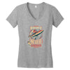 never surrender Women's V-Neck T-Shirt