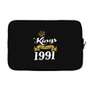 kings are born in 1991 Laptop sleeve