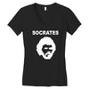 socrates brazil 70s football world cup legend retro Women's V-Neck T-Shirt