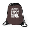 blame it on my gypsy soul Drawstring Bags