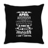 I Am An April Women Throw Pillow
