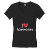 I Love Acupuncture Women's V-Neck T-Shirt