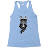bull dog american falg Racerback Tank