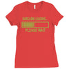 sarcasm loading funny computer tech gee Ladies Fitted T-Shirt