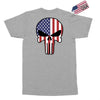 skull u.s.a. back Exclusive T-shirt
