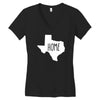 home texas outline Women's V-Neck T-Shirt