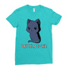 don't tell me to smile Ladies Fitted T-Shirt