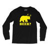 beer t shirt bear plus deer funny tee drinking college humor party shi Long Sleeve Shirts
