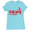 biking is dope Ladies Fitted T-Shirt