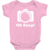 oh snap camera Baby Onesie