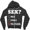 Sex Yes Please Zipper Hoodie