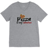 pizza is my valentine 56 V-Neck Tee