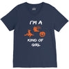 i'm a halloween kind of girl V-Neck Tee