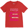 Yaya Was Created Because Need Real Heroes V-Neck Tee