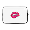 sexy lip biting Laptop sleeve