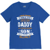 Super Cool Daddy Of A Freaking Awesome Son V-Neck Tee
