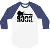 rock t shirt rock music guitar tshirt shirt ladies tee woman top,, 3/4 Sleeve Shirt
