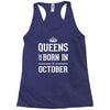queens are born in october. Racerback Tank