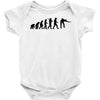 evolution of snooker or pool ape to player mens black new t shirt top Baby Onesie